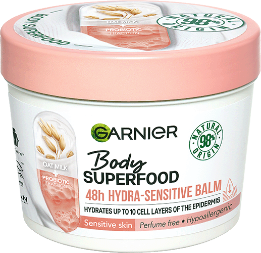 Garnier Superfood Hypoallergenic Oat Milk Body Cream.