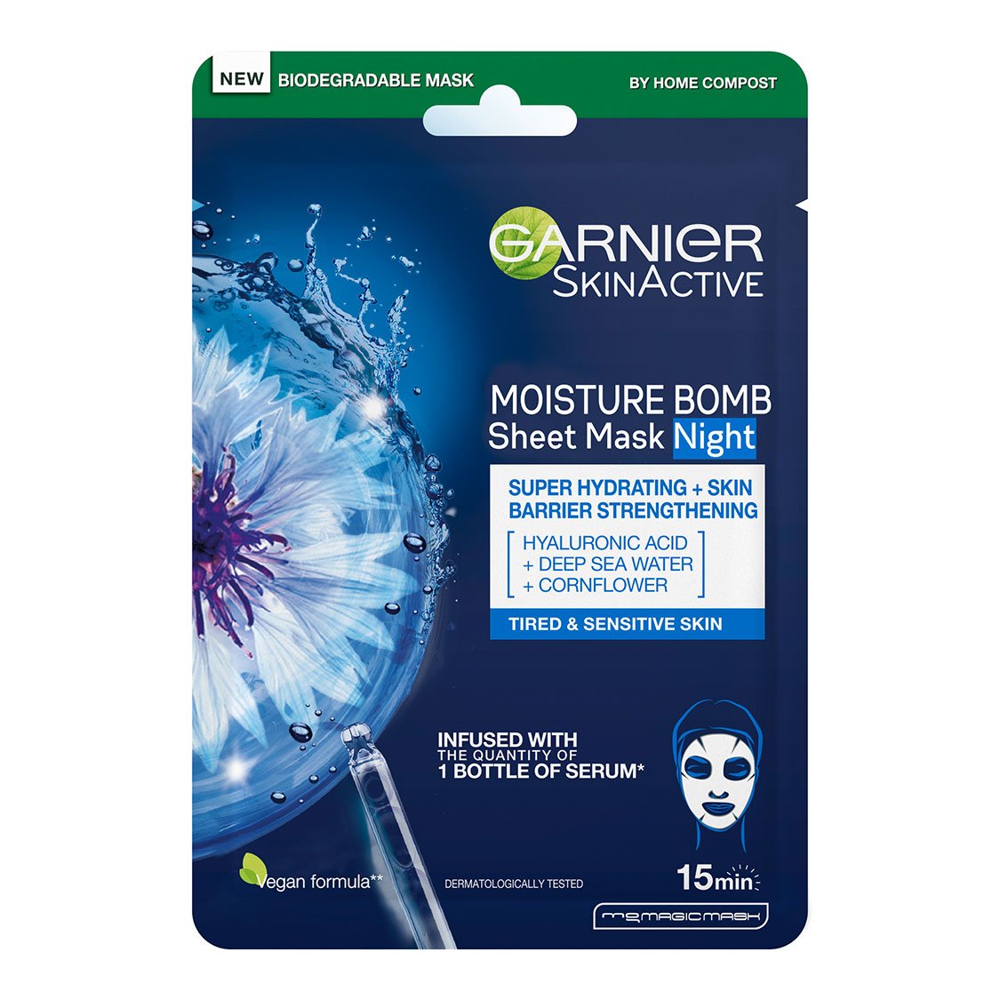 Garnier SkinActive Moisture Bomb Eye Sheet Mask Night.
