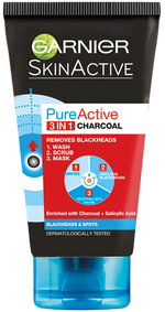 Garnier Pure Active 3-in-1 kasvohoito.