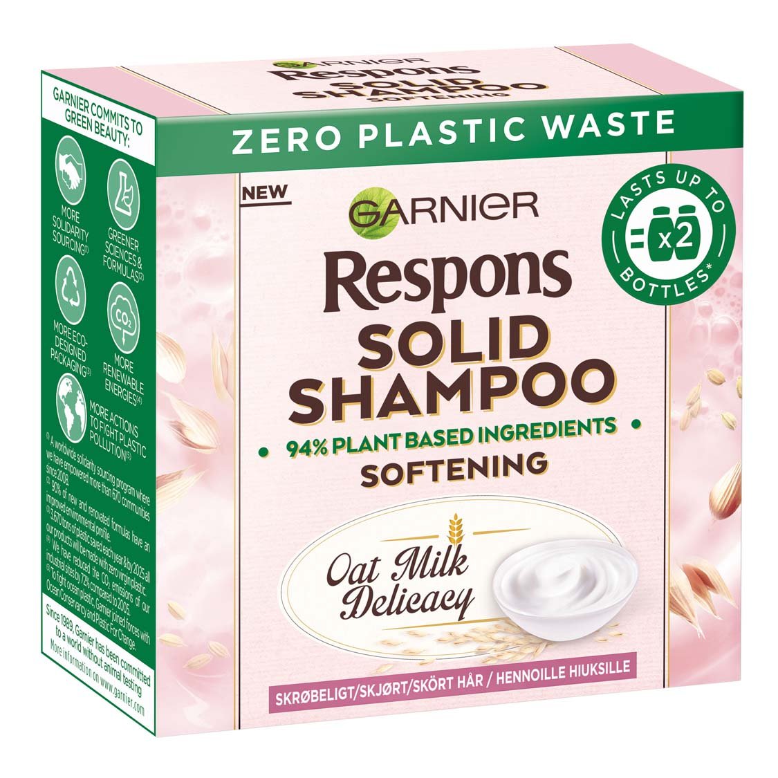 3600542373159 Garnier Respons Solid Shampoo Oat Delicacy 60gr