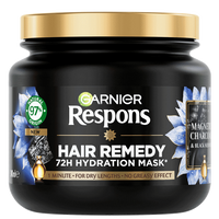 Garnier Fructis Magnetic Charcoal Hair Mask.