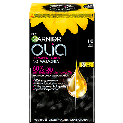 Garnier Olia Deep Black hiusväri.