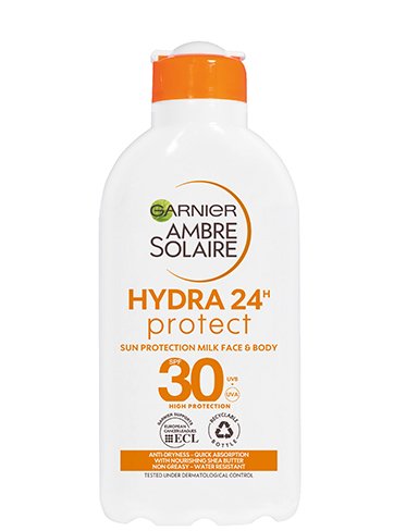 3600542034234 Garnier Ambre Solaire Hydra 24h High Protect Milk SPF30 200ml web